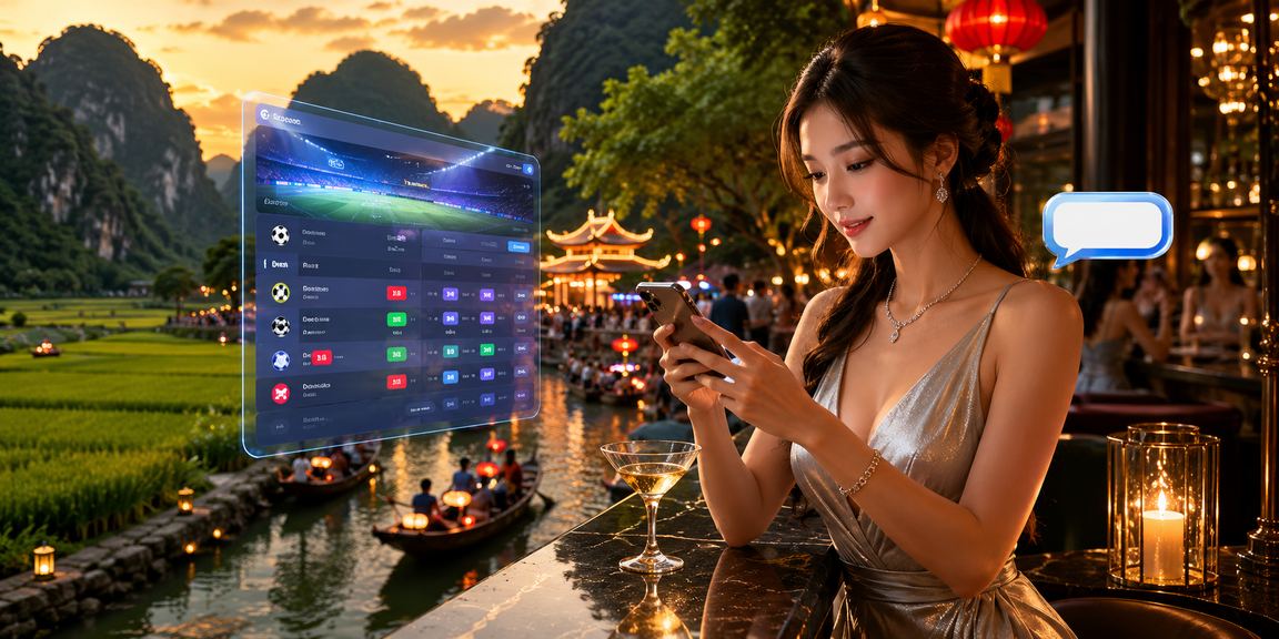 Du khách tại Ninh Bình dùng điện thoại truy cập nền tảng cá cược trong dịp lễ hội địa phương